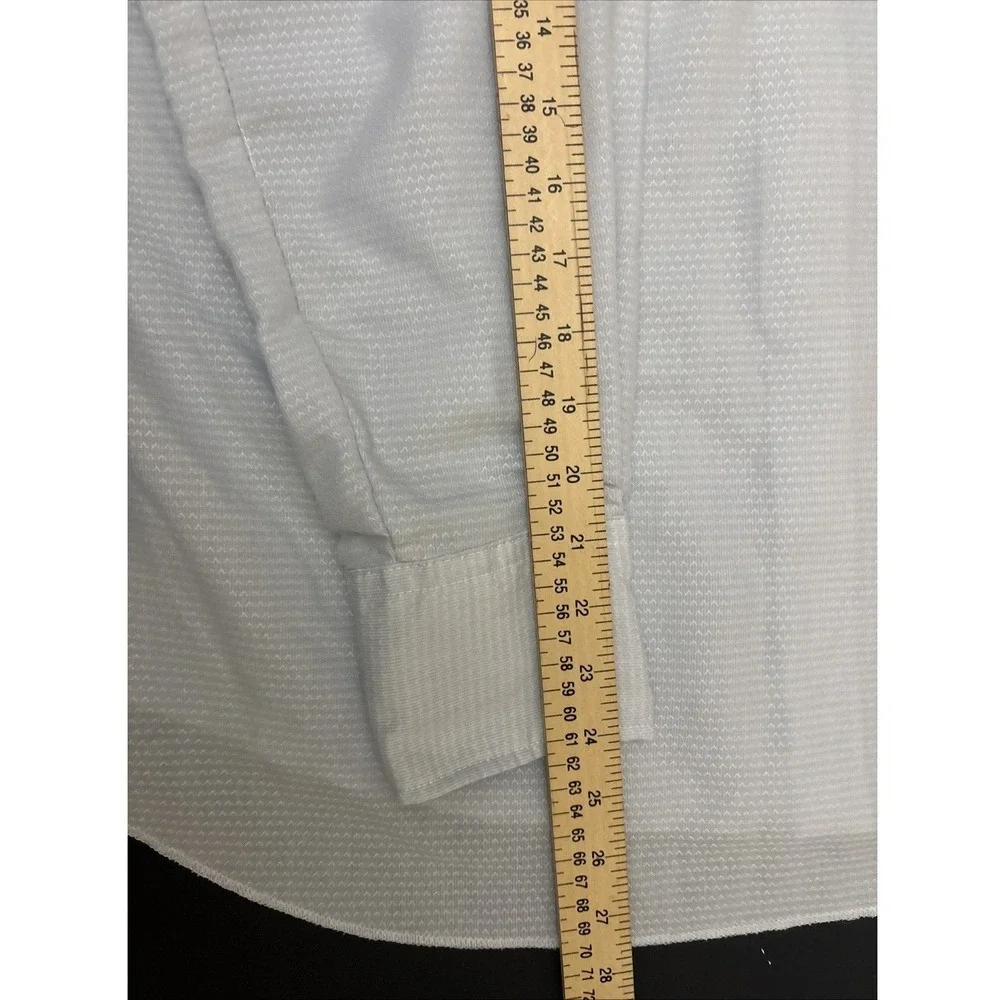 Western Karman  Pearl Snap Shirt Men's Ivory Long Sleeve Size XL Extra long tail